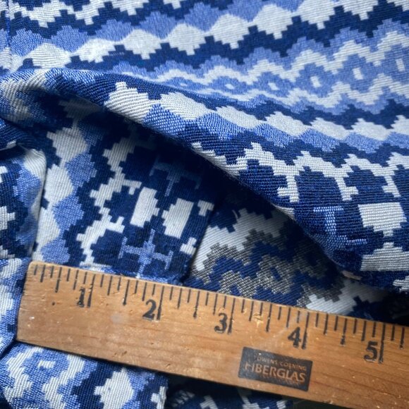 Forever 21 Womens Geometric Pattern Blue White Woven Short Shorts Casual Beach - Picture 6 of 8